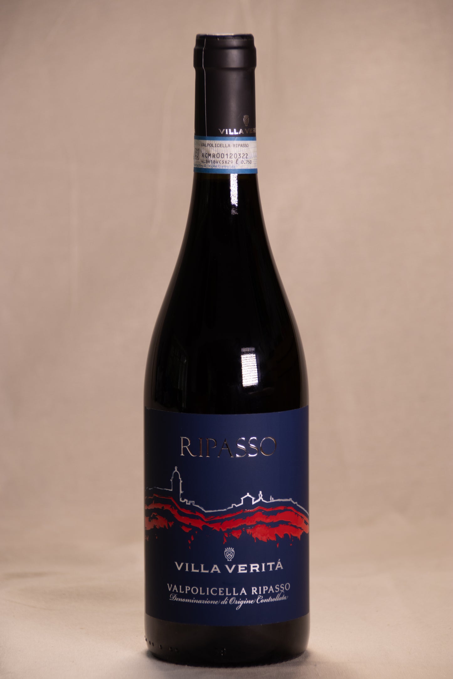 Valpolicella Ripasso Superiore 2018, rood (per 6); Flesprijs € 22,50