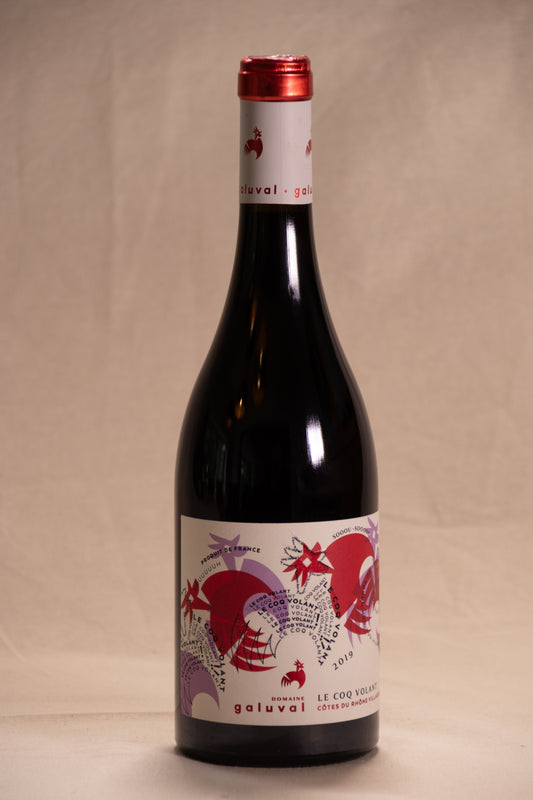 Domaine Galuval 2020 Le Coq Volant rot (pro 6); Flaschenpreis 15,95 €