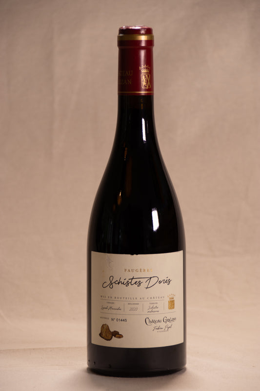 Château Grézan „Les Schistes Dorés“ roter Jahrgang 2020 oder früher (pro 6) Flaschenpreis 28,00 €